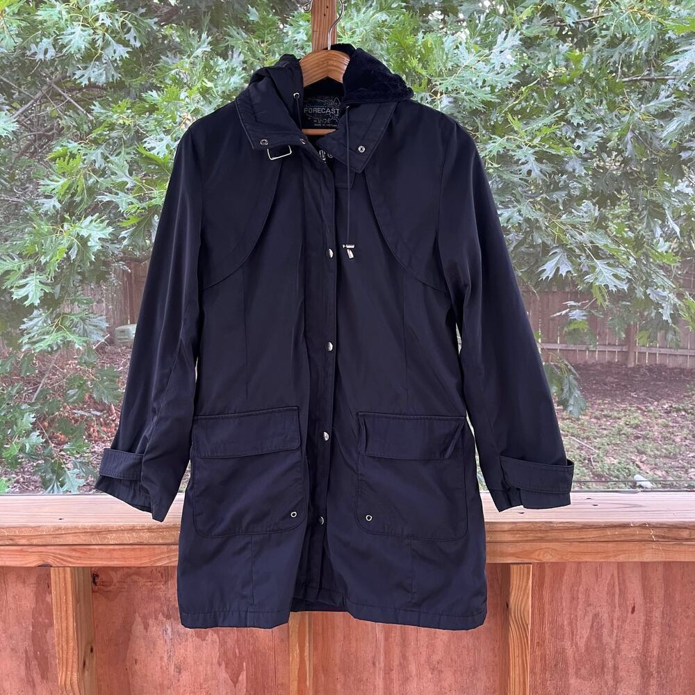 Forecaster Sport Women's Black Hooded Winter Coat Size S